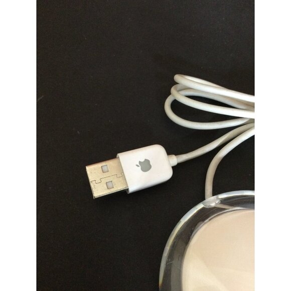 Apple Wired Computer Mouse White Clear Model Number M5769 - Picture 2 of 4